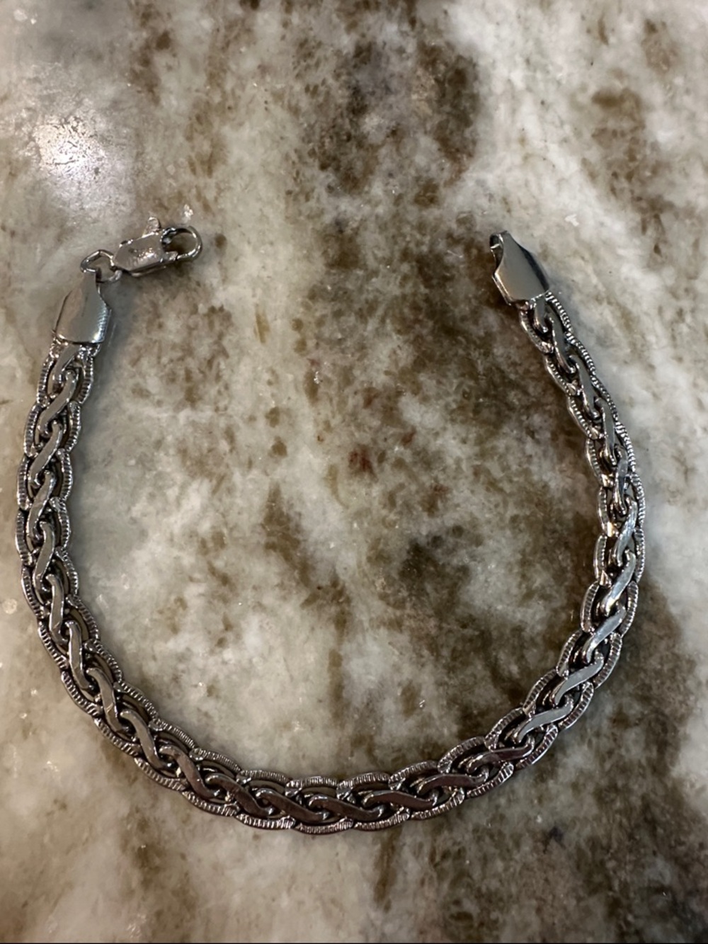 Sterling 925 Braided Chain Bracelet
